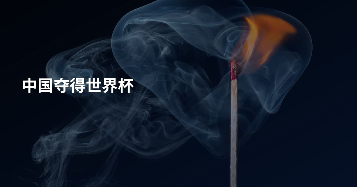 中国夺得世界杯