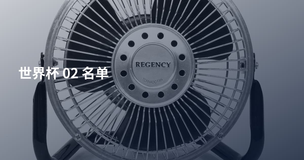 世界杯 02 名单
