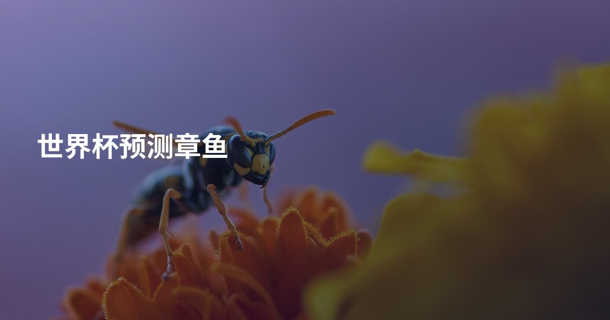 世界杯预测章鱼