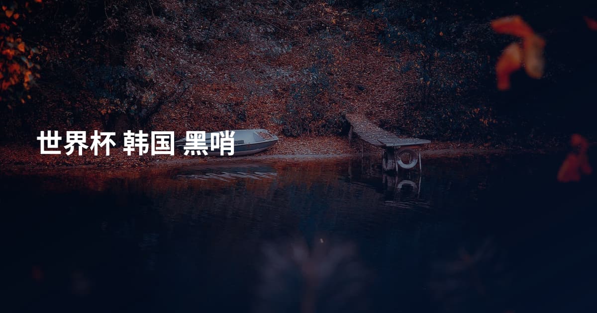 世界杯 韩国 黑哨
