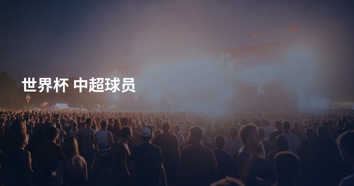 世界杯 中超球员