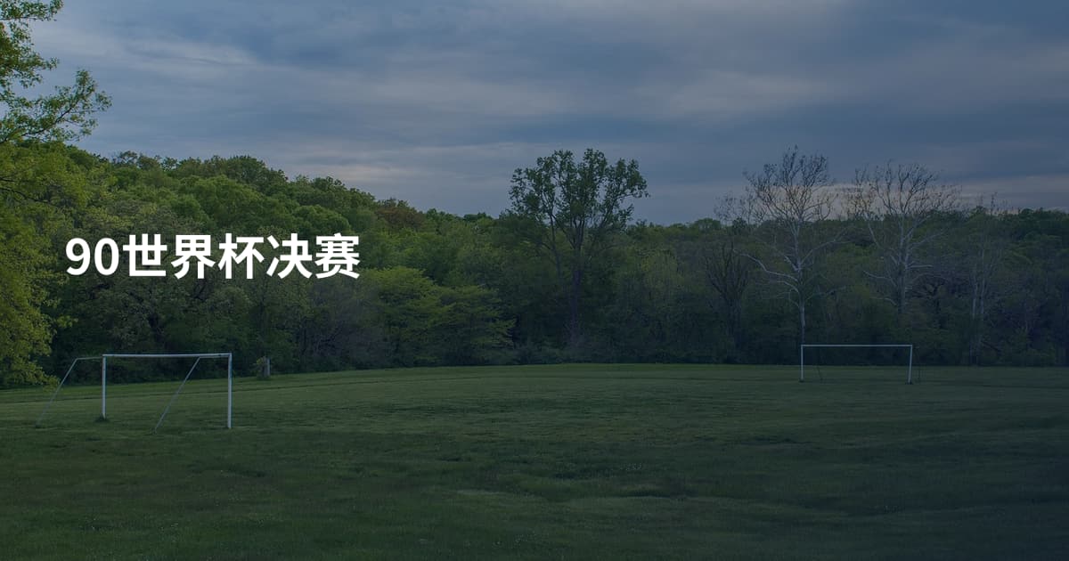 90世界杯决赛