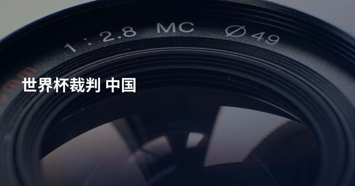 世界杯裁判 中国