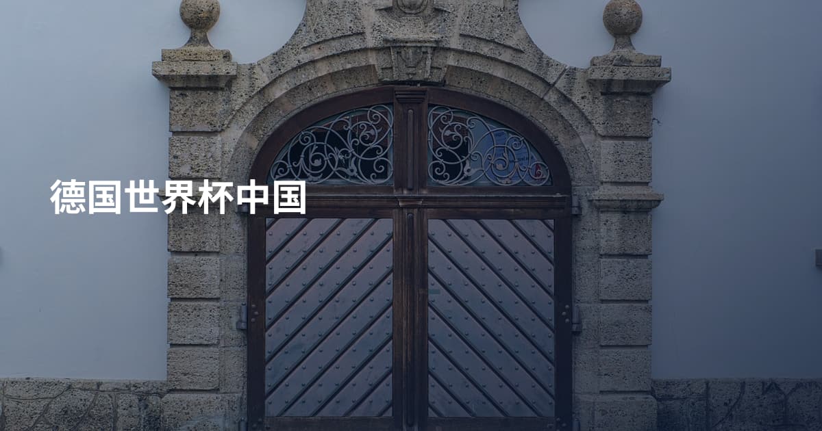 德国世界杯中国