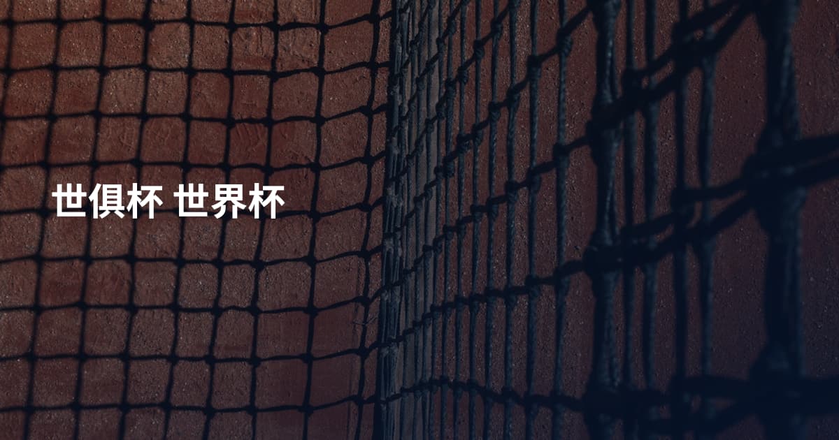世俱杯 世界杯