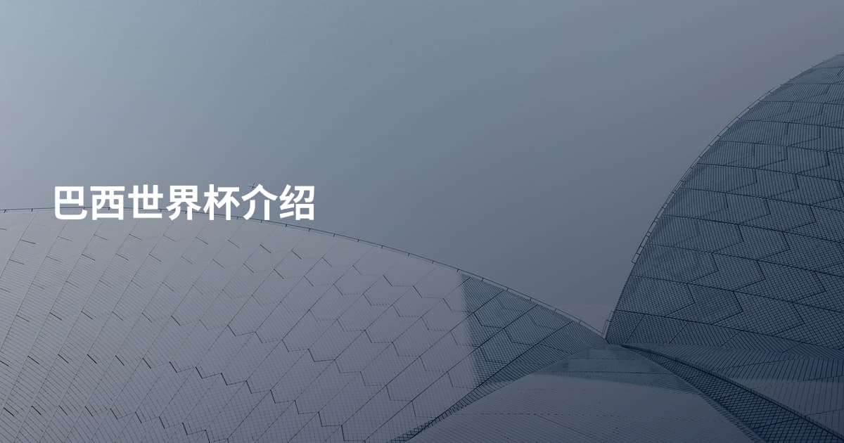 巴西世界杯介绍