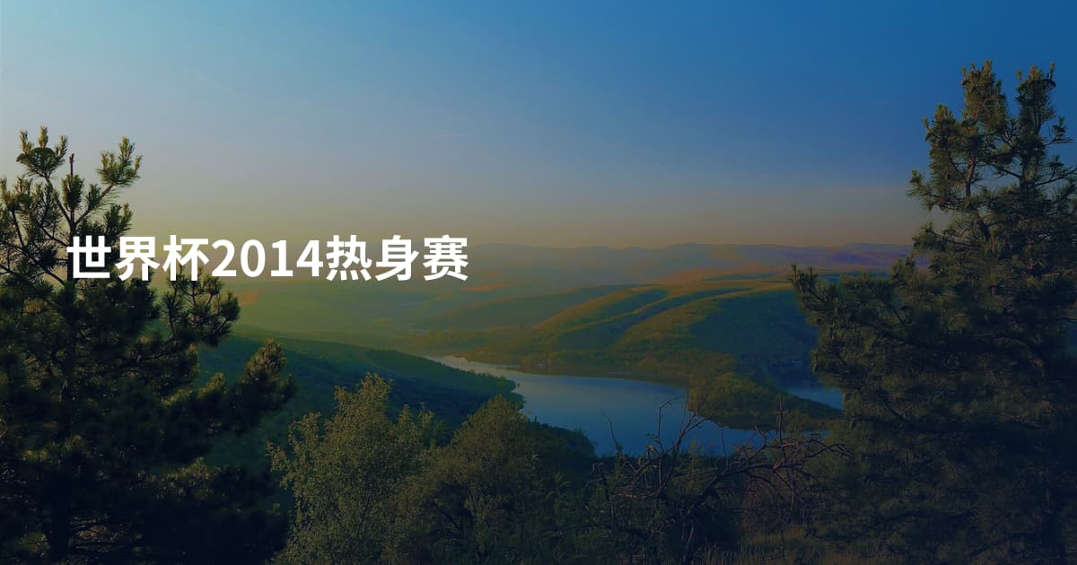 世界杯2014热身赛
