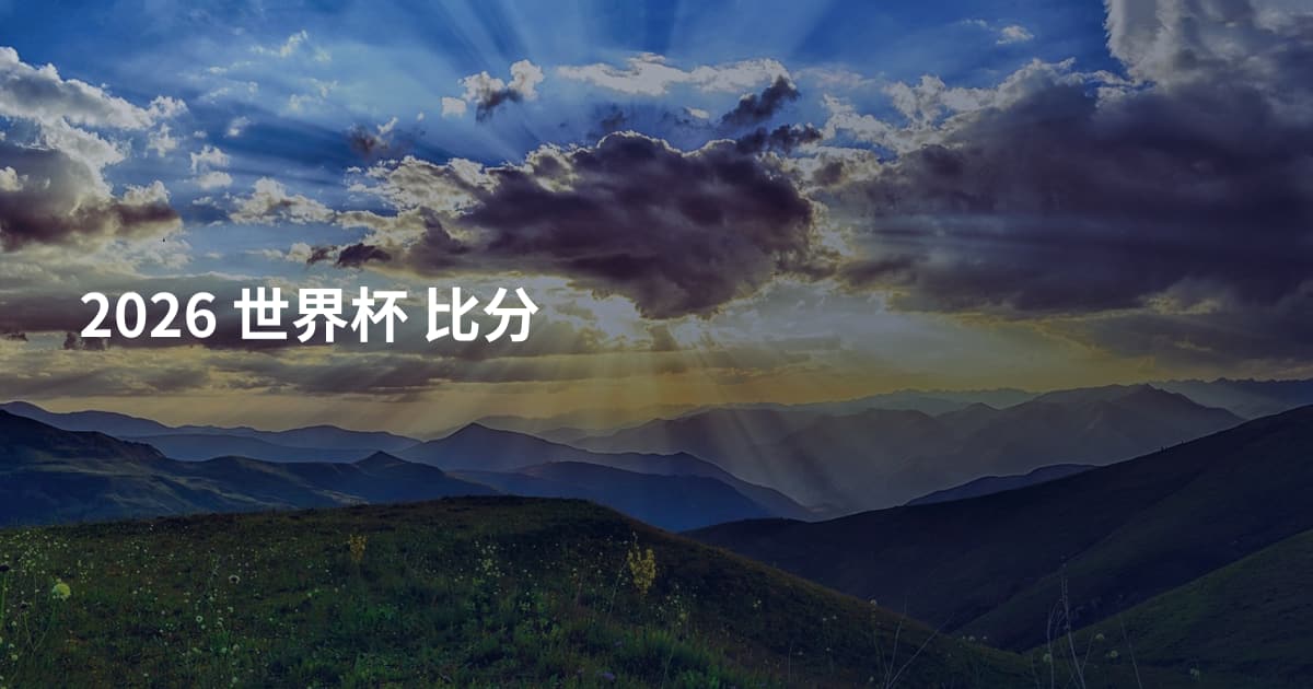 2026 世界杯 比分