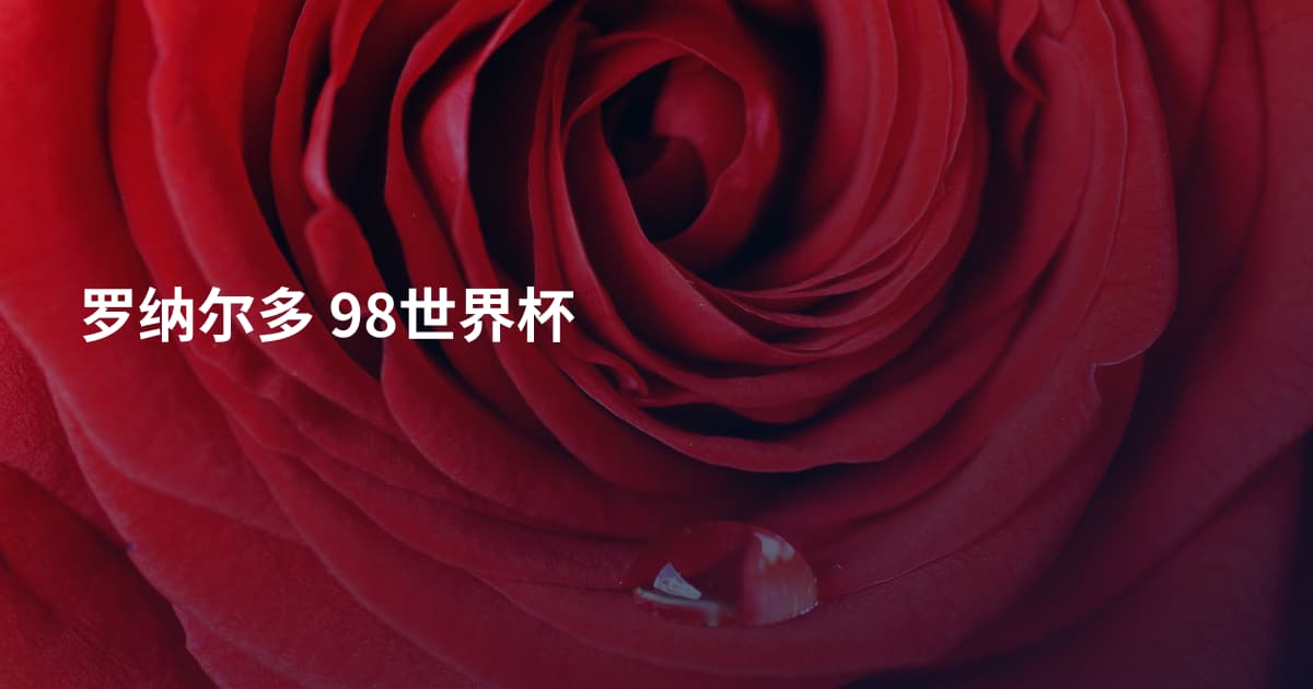 罗纳尔多 98世界杯