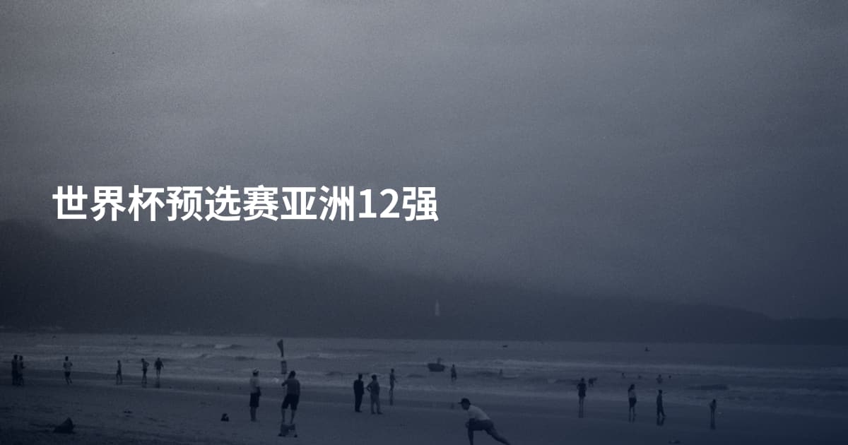 世界杯预选赛亚洲12强