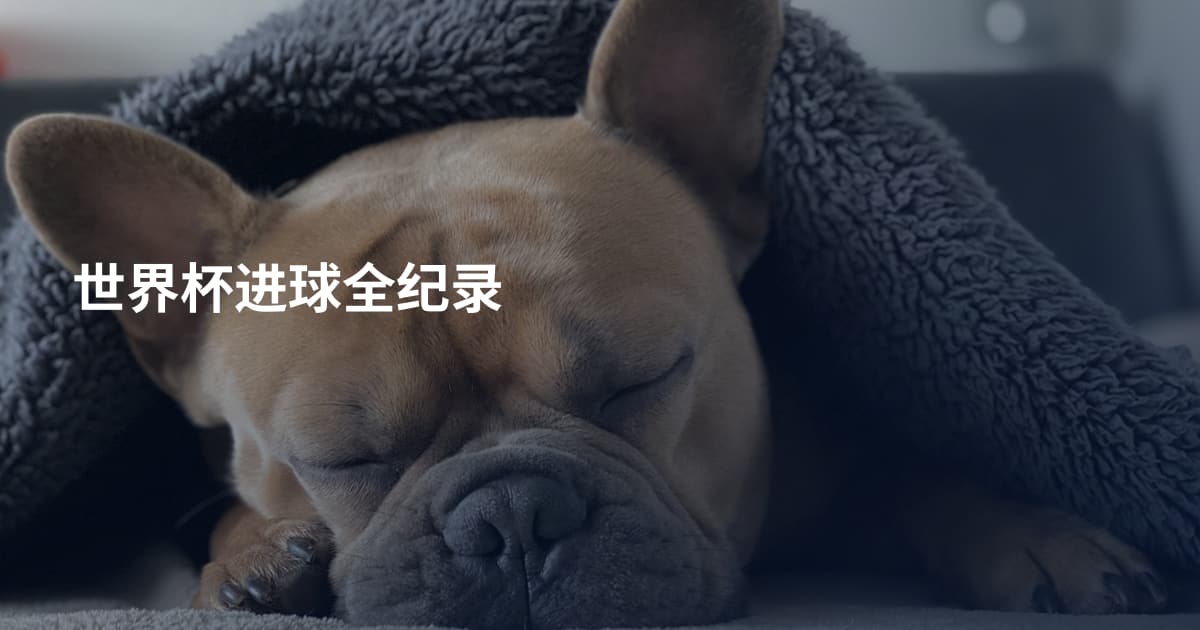 世界杯进球全纪录