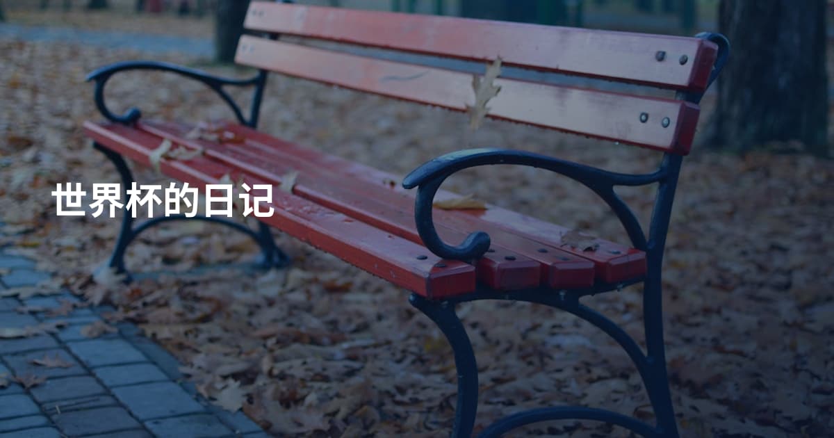 世界杯的日记