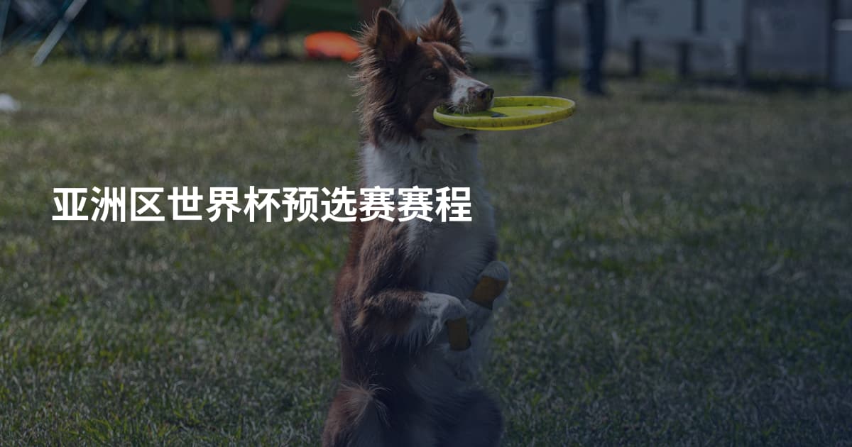 亚洲区世界杯预选赛赛程