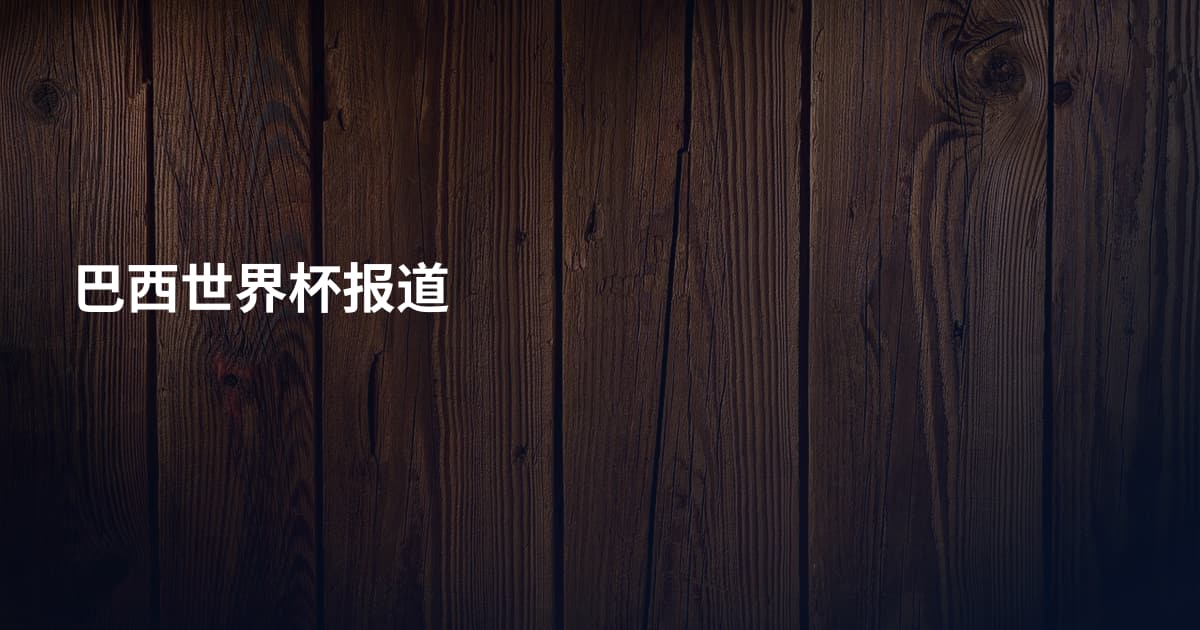 巴西世界杯报道