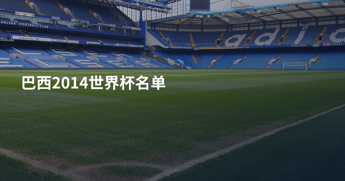 巴西2014世界杯名单