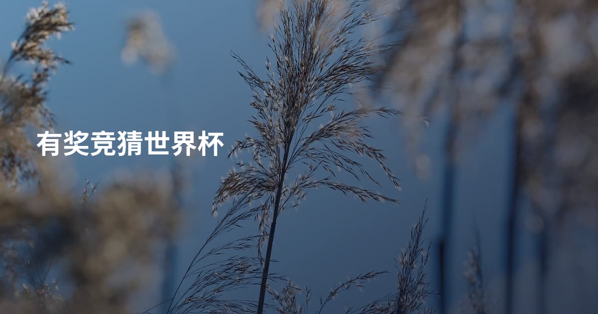 有奖竞猜世界杯