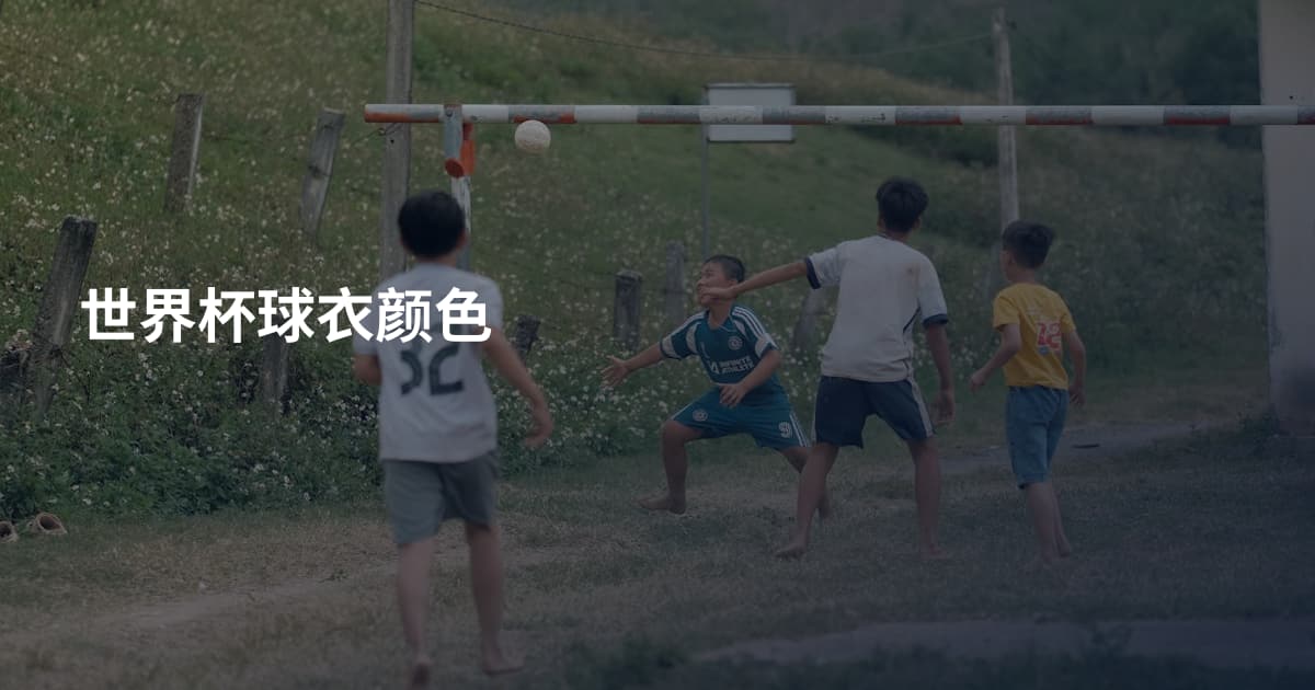 世界杯球衣颜色