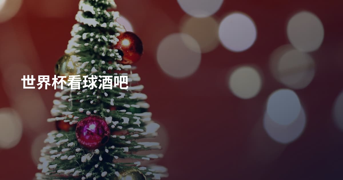 世界杯看球酒吧