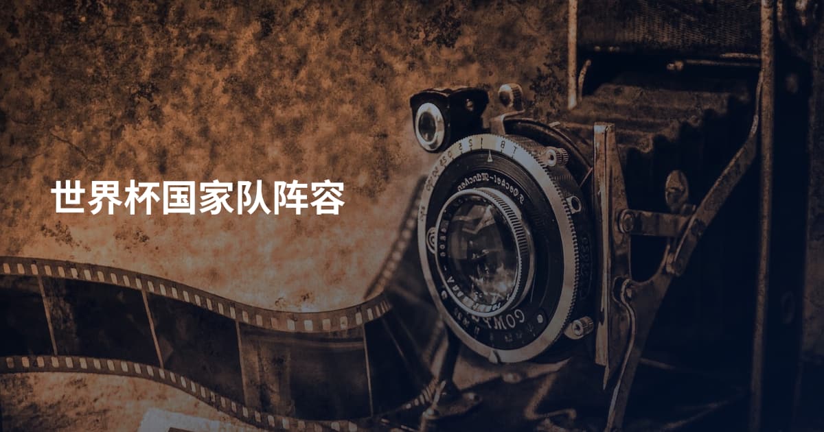 世界杯国家队阵容