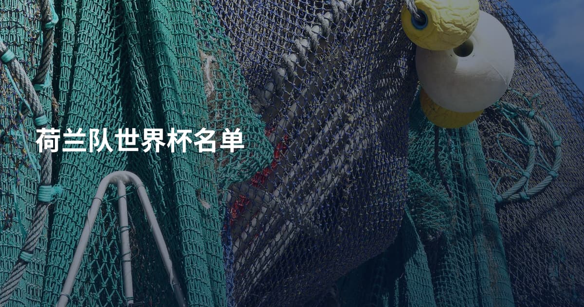 荷兰队世界杯名单