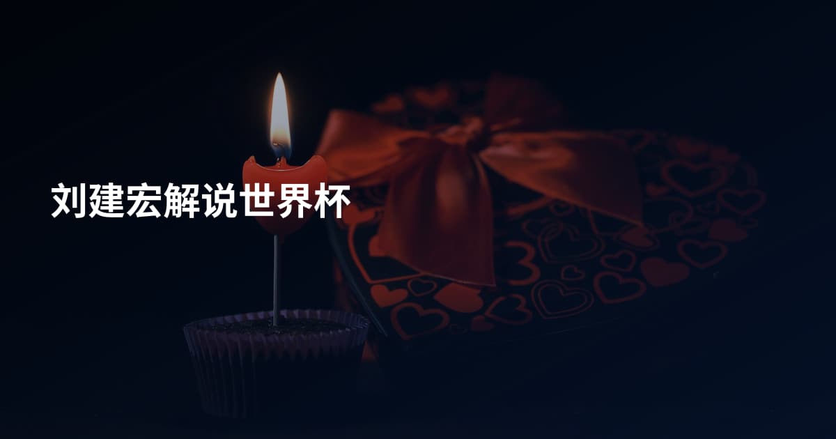 刘建宏解说世界杯