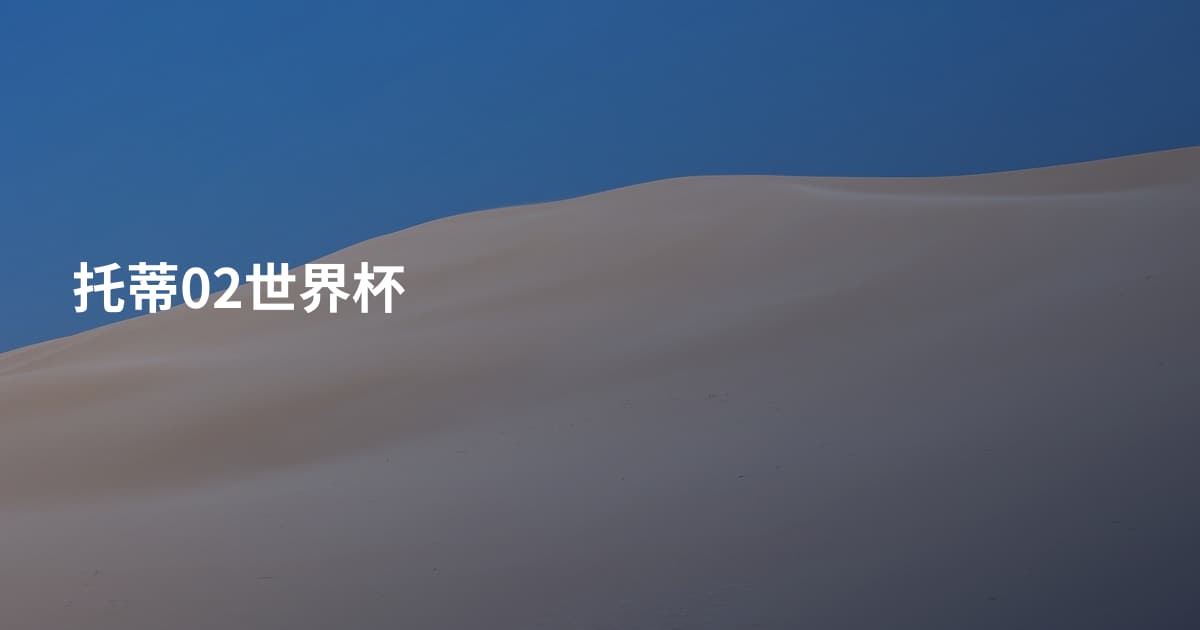 托蒂02世界杯