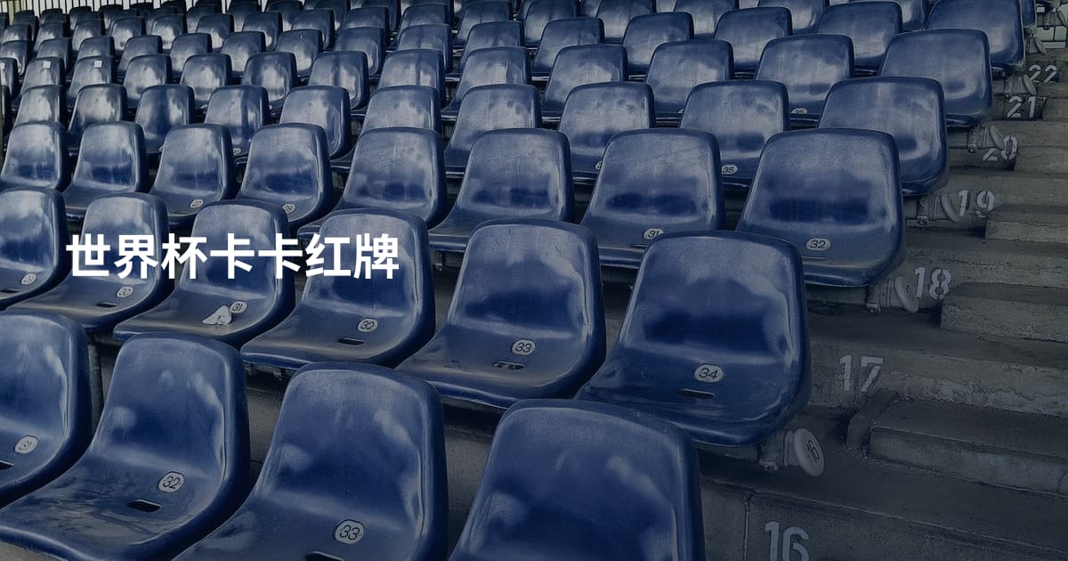 世界杯卡卡红牌