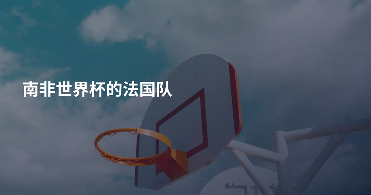 南非世界杯的法国队