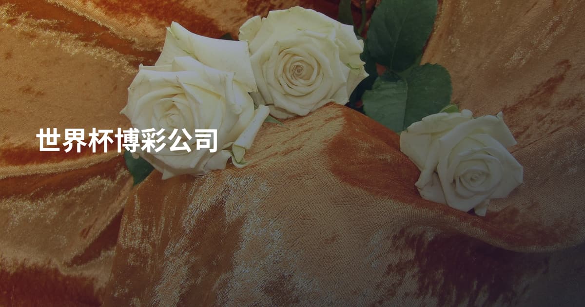 世界杯博彩公司