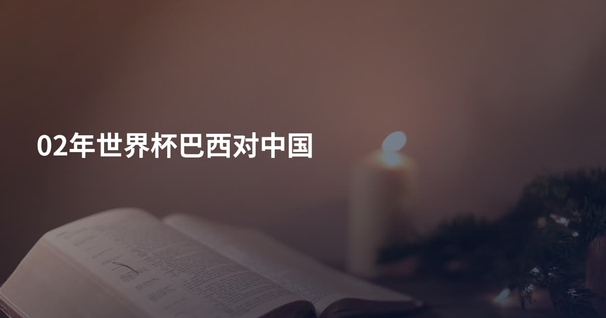02年世界杯巴西对中国