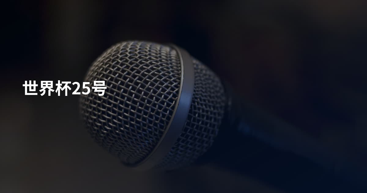 世界杯25号
