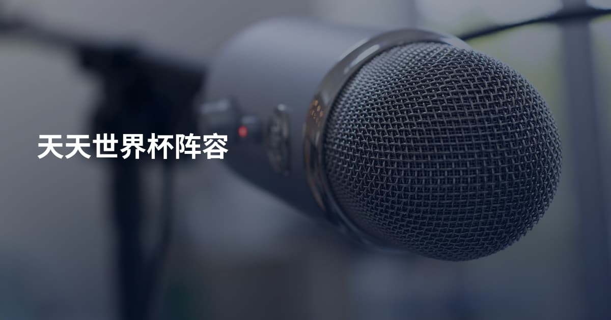 天天世界杯阵容