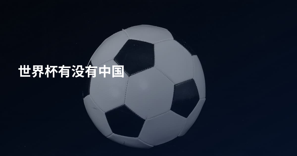 世界杯有没有中国