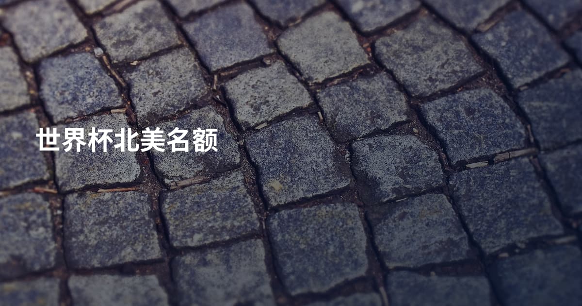 世界杯北美名额