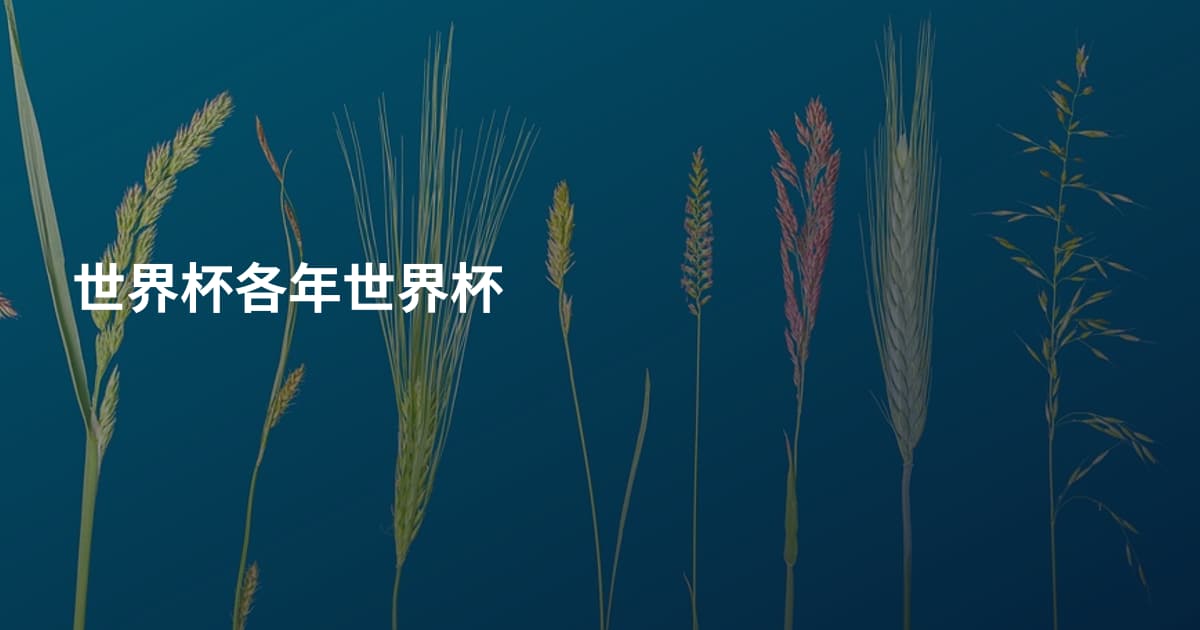 世界杯各年世界杯