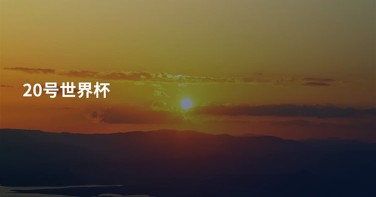 20号世界杯