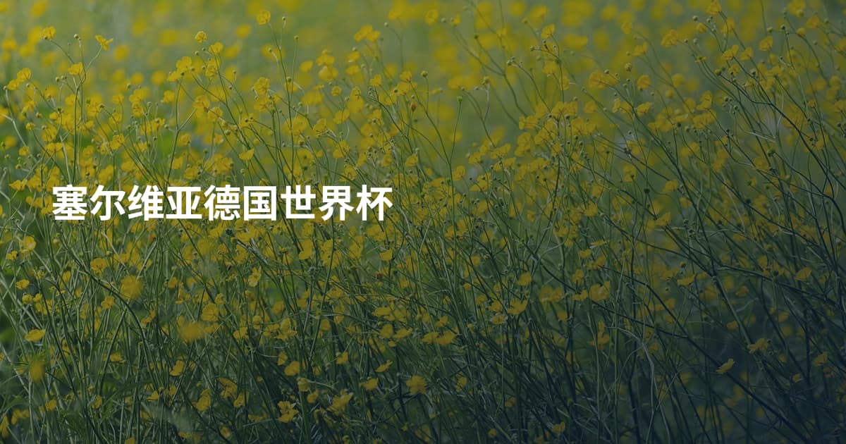 塞尔维亚德国世界杯