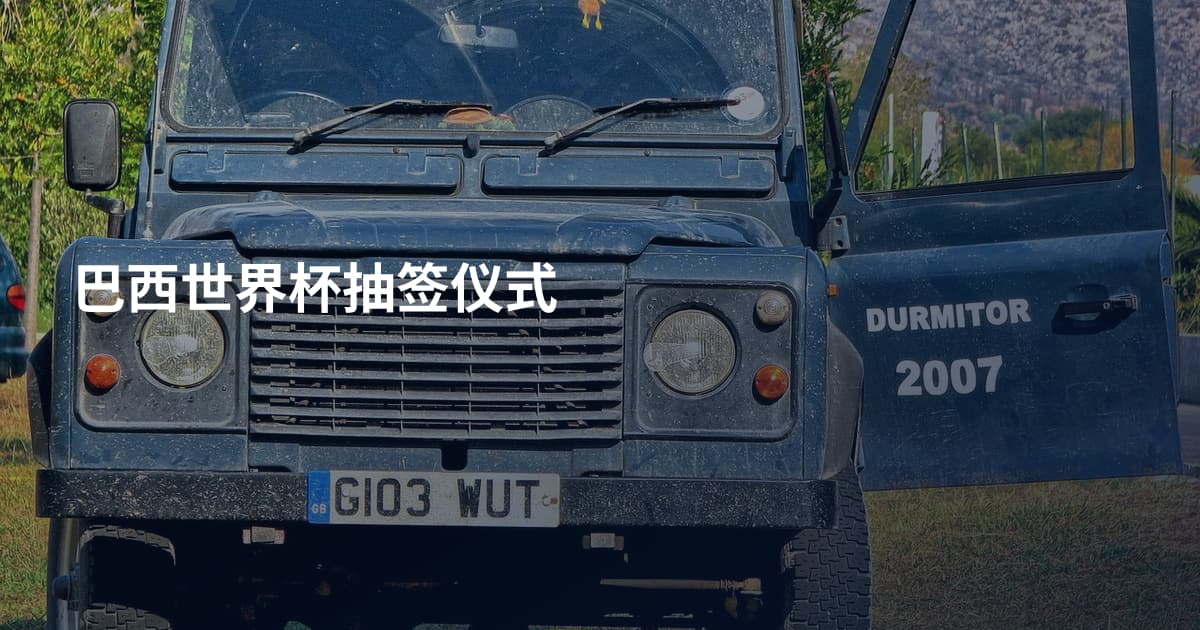巴西世界杯抽签仪式