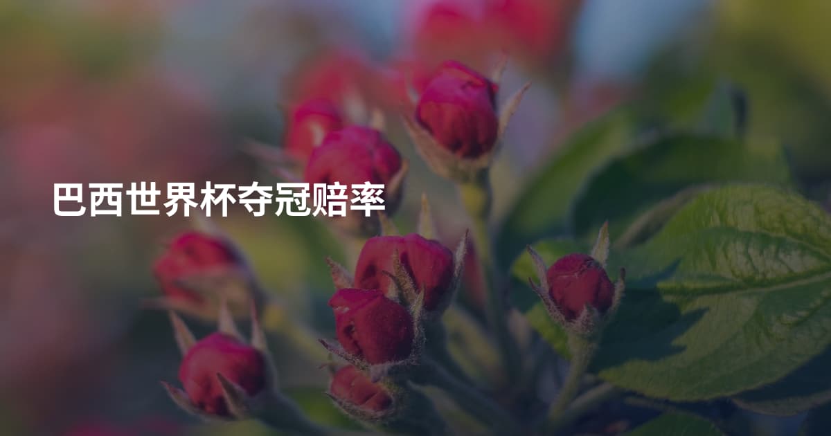 巴西世界杯夺冠赔率