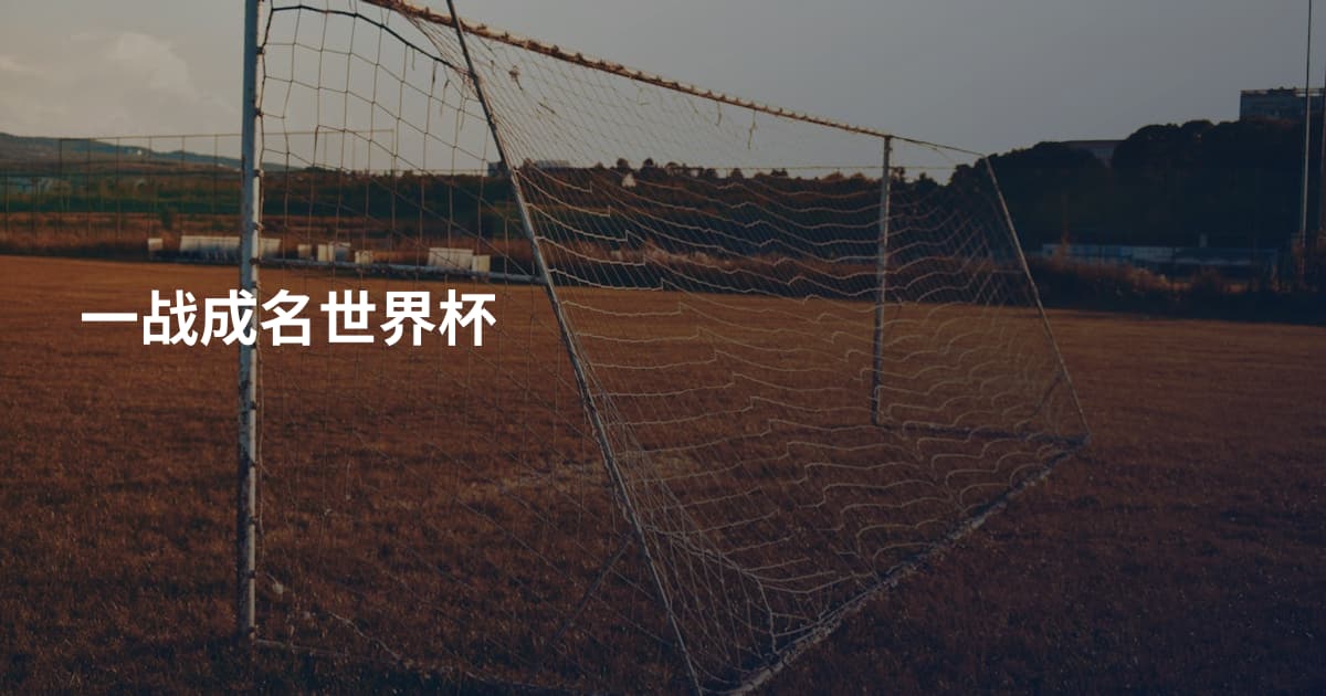 一战成名世界杯