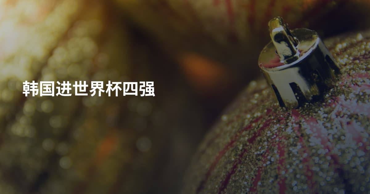 韩国进世界杯四强