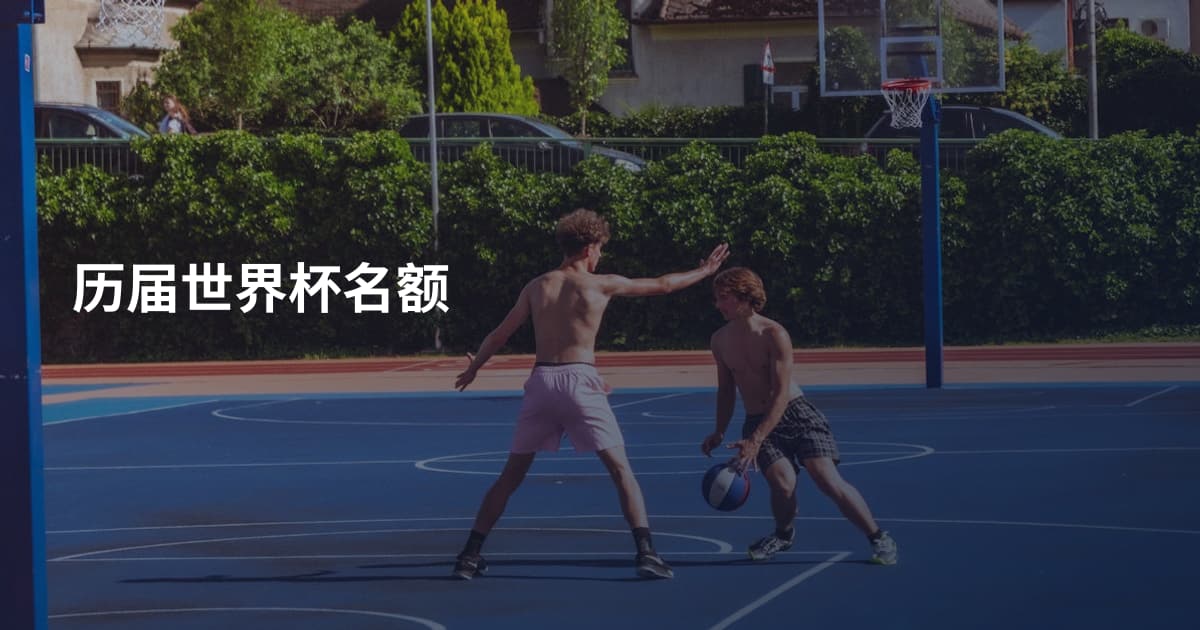 历届世界杯名额