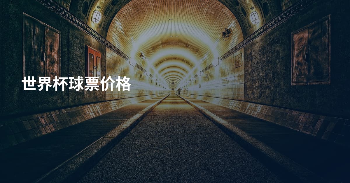 世界杯球票价格