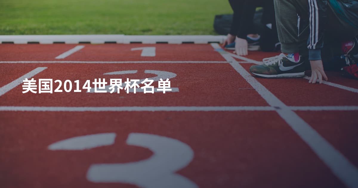 美国2014世界杯名单