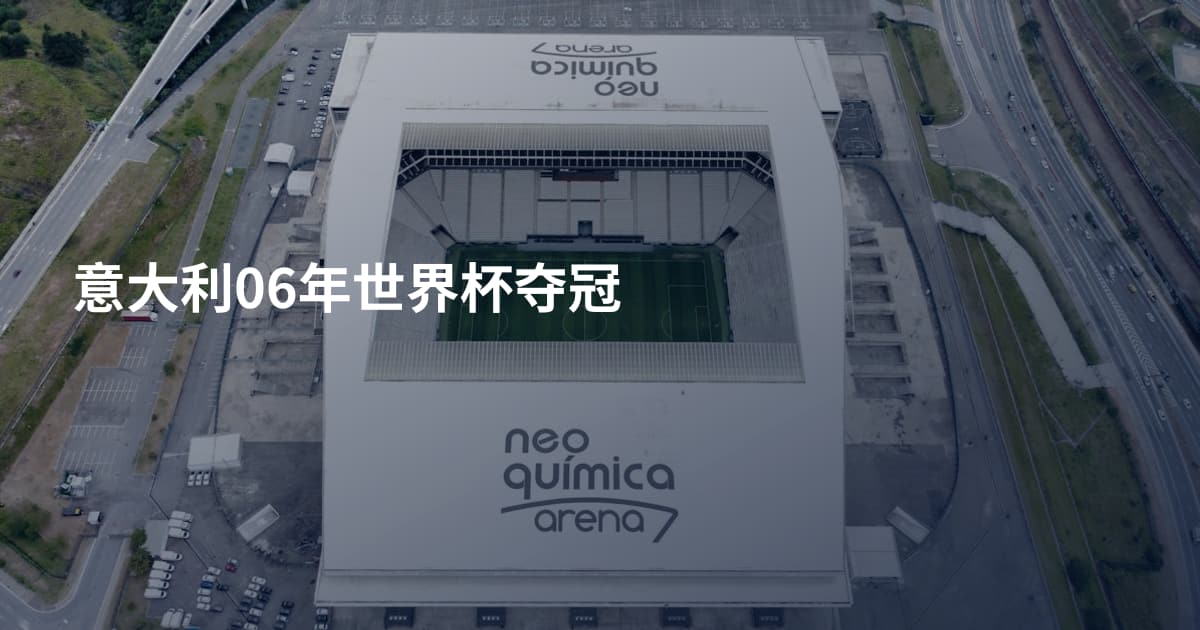 意大利06年世界杯夺冠