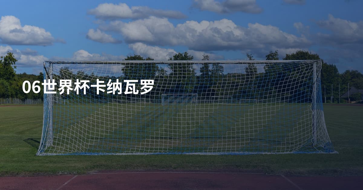 06世界杯卡纳瓦罗
