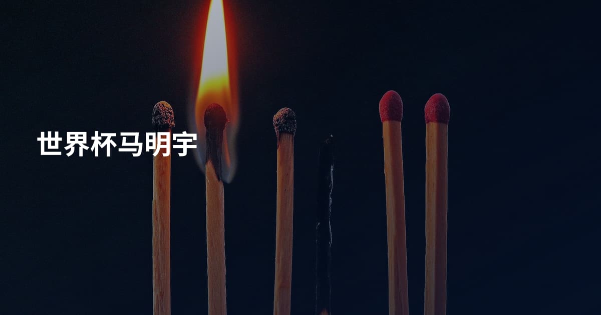世界杯马明宇