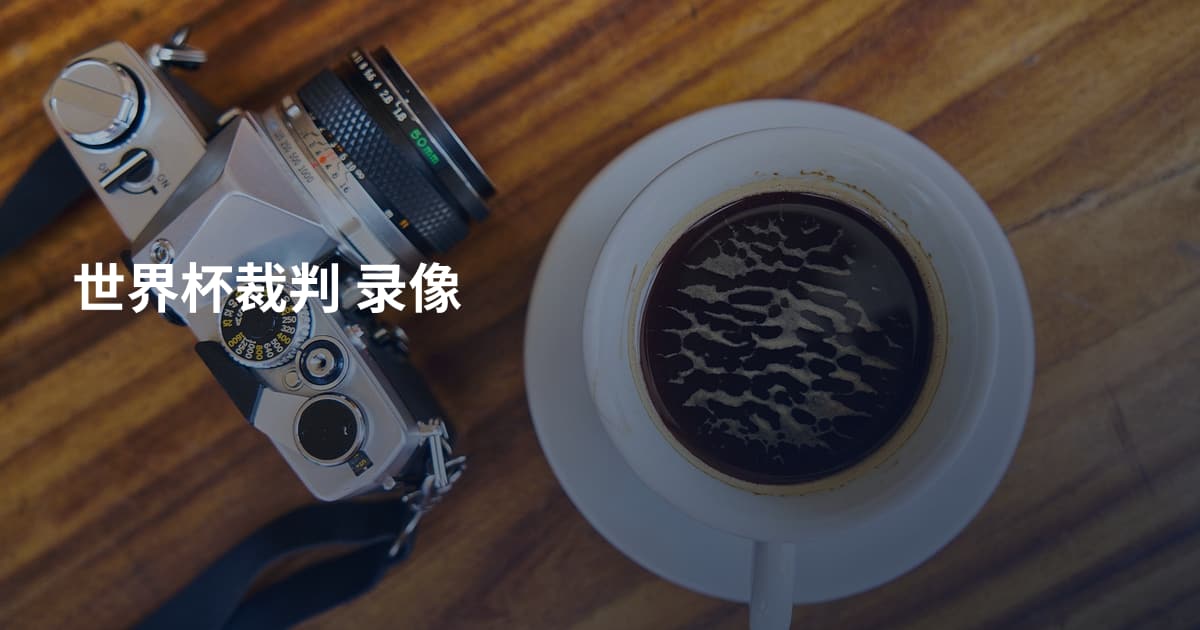 世界杯裁判 录像