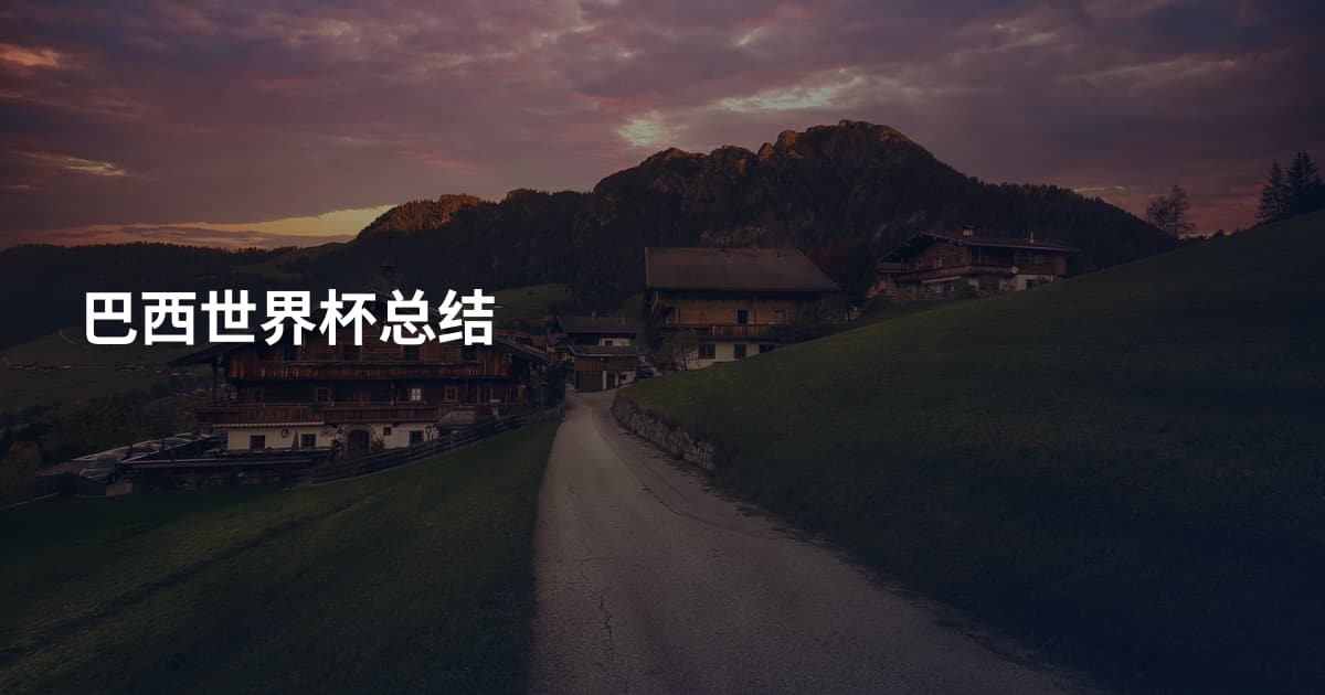 巴西世界杯总结