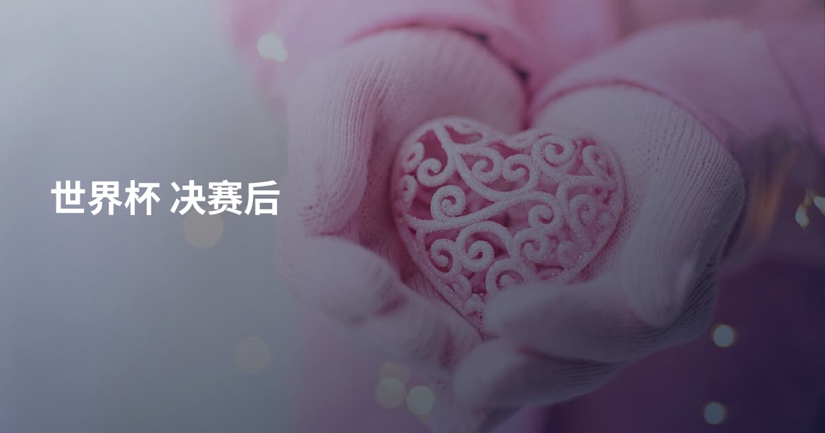 世界杯 决赛后